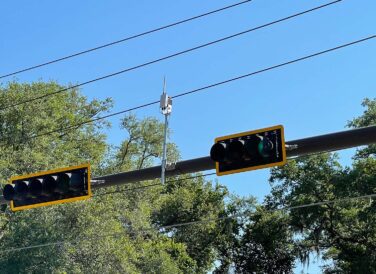 traffic lights closeup